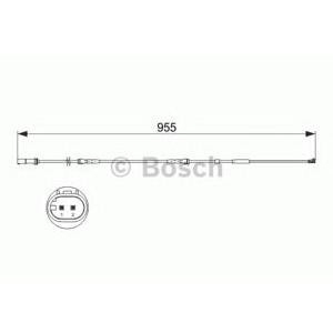 датчик, износване на накладки BOSCH 1 987 473 511 