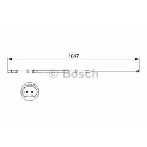 датчик, износване на накладки BOSCH 1 987 473 512