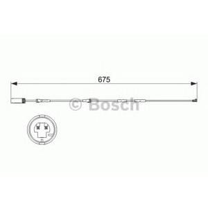датчик, износване на накладки BOSCH 1 987 473 516 