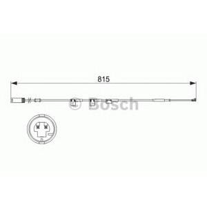 датчик, износване на накладки BOSCH 1 987 473 524 