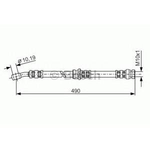 спирачен маркуч BOSCH 1 987 476 076 
