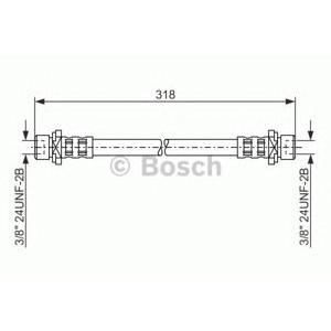 спирачен маркуч BOSCH 1 987 476 165