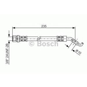 спирачен маркуч BOSCH 1 987 476 207 