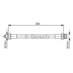 спирачен маркуч BOSCH 1 987 476 244 