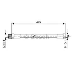 спирачен маркуч BOSCH 1 987 476 391 