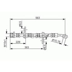 спирачен маркуч BOSCH 1 987 476 527 