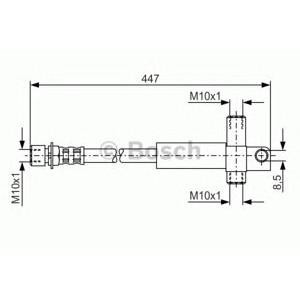 спирачен маркуч BOSCH 1 987 476 614 