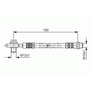 спирачен маркуч BOSCH 1 987 476 719