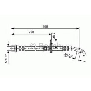 спирачен маркуч BOSCH 1 987 476 962