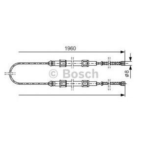 жило за ръчна спирачка BOSCH 1 987 477 002 