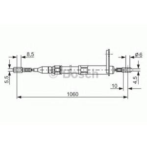 жило за ръчна спирачка BOSCH 1 987 477 047 