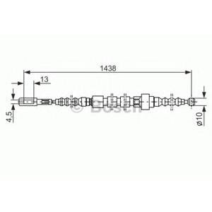 жило за ръчна спирачка BOSCH 1 987 477 061 