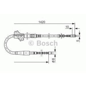 жило за ръчна спирачка BOSCH 1 987 477 063 