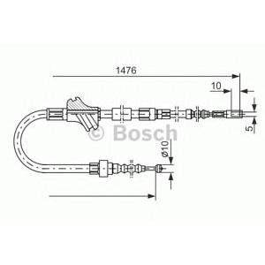 жило за ръчна спирачка BOSCH 1 987 477 064
