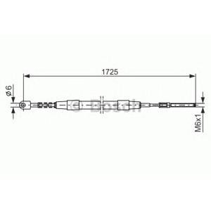 жило за ръчна спирачка BOSCH 1 987 477 065 