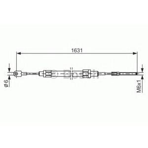 жило за ръчна спирачка BOSCH 1 987 477 067 