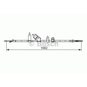 жило за ръчна спирачка BOSCH 1 987 477 070 