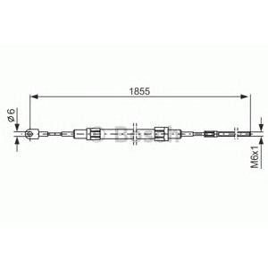 жило за ръчна спирачка BOSCH 1 987 477 074 