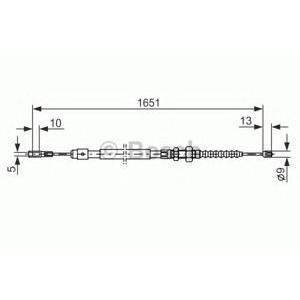 жило за ръчна спирачка BOSCH 1 987 477 077 