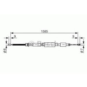 жило за ръчна спирачка BOSCH 1 987 477 079 