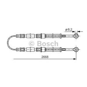жило за ръчна спирачка BOSCH 1 987 477 086 