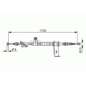 жило за ръчна спирачка BOSCH 1 987 477 111 