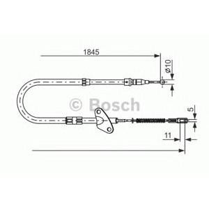 жило за ръчна спирачка BOSCH 1 987 477 118