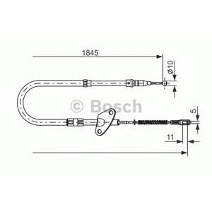 жило за ръчна спирачка BOSCH 1 987 477 119 