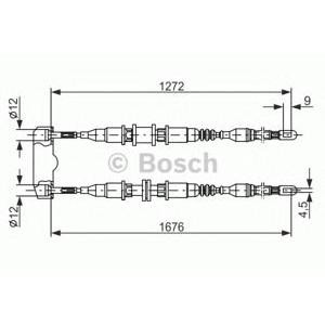 жило за ръчна спирачка BOSCH 1 987 477 136 