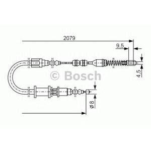 жило за ръчна спирачка BOSCH 1 987 477 141 