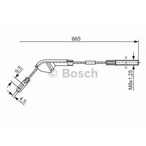 жило за ръчна спирачка BOSCH 1 987 477 142 
