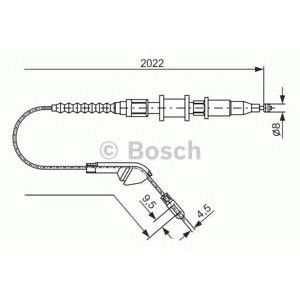 жило за ръчна спирачка BOSCH 1 987 477 143 