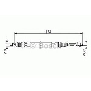 жило за ръчна спирачка BOSCH 1 987 477 149 