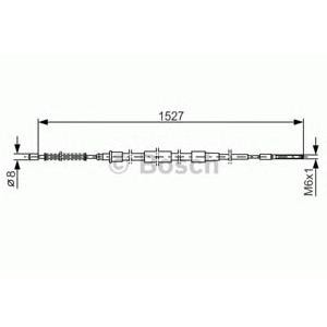 жило за ръчна спирачка BOSCH 1 987 477 164