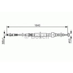 жило за ръчна спирачка BOSCH 1 987 477 166