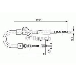 жило за ръчна спирачка BOSCH 1 987 477 187 