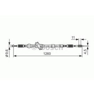 жило за ръчна спирачка BOSCH 1 987 477 189 