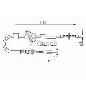 жило за ръчна спирачка BOSCH 1 987 477 194 