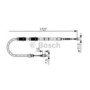 жило за ръчна спирачка BOSCH 1 987 477 259