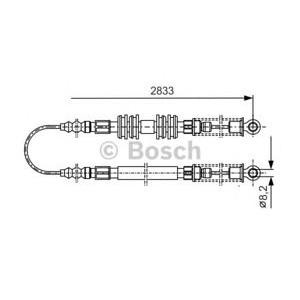 жило за ръчна спирачка BOSCH 1 987 477 296