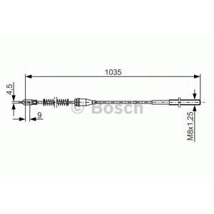 жило за ръчна спирачка BOSCH 1 987 477 307