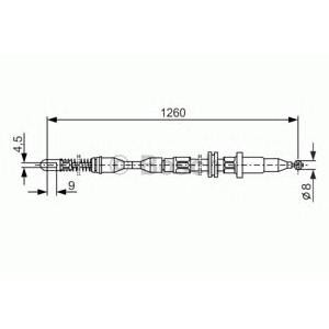 жило за ръчна спирачка BOSCH 1 987 477 308 