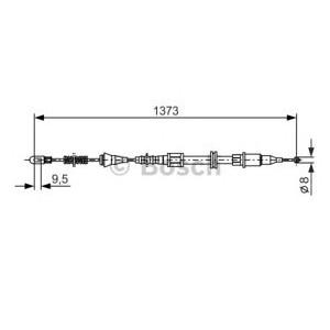 жило за ръчна спирачка BOSCH 1 987 477 309 