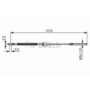 жило за ръчна спирачка BOSCH 1 987 477 310 