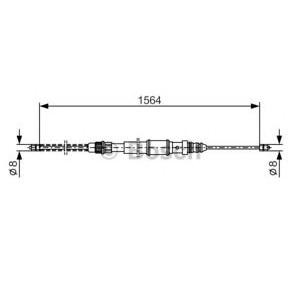 жило за ръчна спирачка BOSCH 1 987 477 311 