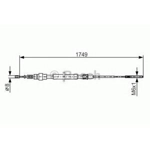 жило за ръчна спирачка BOSCH 1 987 477 321