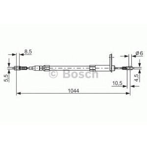 жило за ръчна спирачка BOSCH 1 987 477 324