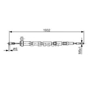 жило за ръчна спирачка BOSCH 1 987 477 346 