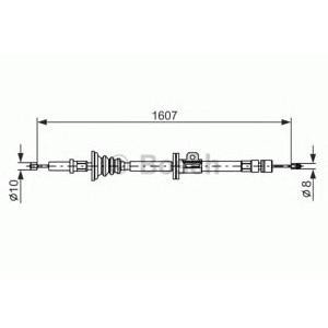 жило за ръчна спирачка BOSCH 1 987 477 358 