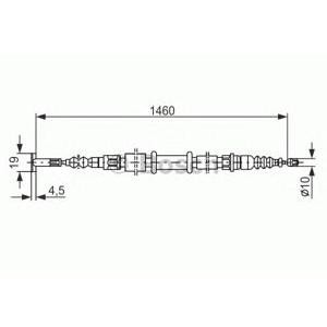 жило за ръчна спирачка BOSCH 1 987 477 375